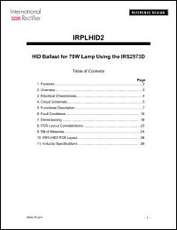 Click here to download IRS2573D Datasheet