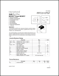 Click here to download IRFD310PBF Datasheet