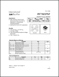 Click here to download IRF7823PBF Datasheet