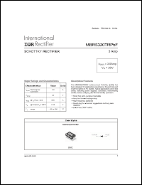 Click here to download MBRS320TRPBF Datasheet