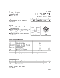 Click here to download IRF7492PBF Datasheet