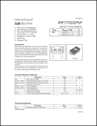 Click here to download IRF7752GPBF Datasheet