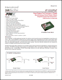 Click here to download IP1202PBF Datasheet