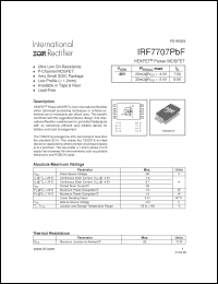 Click here to download IRF7707PBF Datasheet