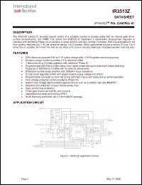 Click here to download IR3513Z Datasheet