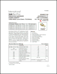 Click here to download IRHMS57160 Datasheet