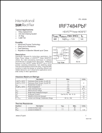Click here to download IRF7484PBF Datasheet