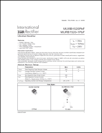 Click here to download MURB1520PBF Datasheet