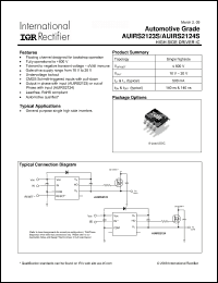 Click here to download AUIRS2124S Datasheet