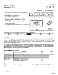 Click here to download IRF6648 Datasheet
