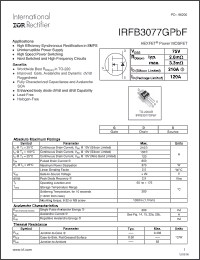 Click here to download IRFB3206GPBF Datasheet