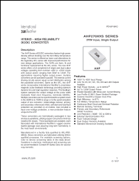 Click here to download AHP27006S Datasheet