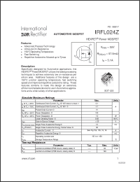 Click here to download IRFL024Z Datasheet