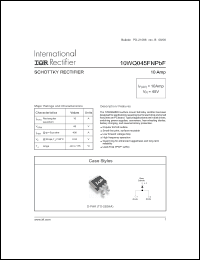 Click here to download 10WQ045FNTRL Datasheet