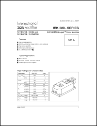 Click here to download IRKL500-12 Datasheet