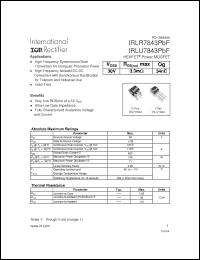 Click here to download IRLR7843PBF Datasheet