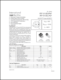 Click here to download IRF1010ESPBF Datasheet