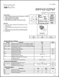 Click here to download IRFP4310ZPBF Datasheet