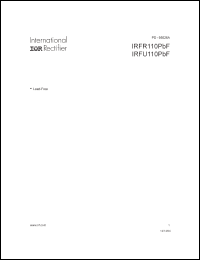 Click here to download IRFR110PBF Datasheet