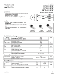 Click here to download IRFB4410PBF Datasheet