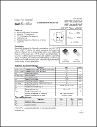 Click here to download IRFR120ZPBF Datasheet