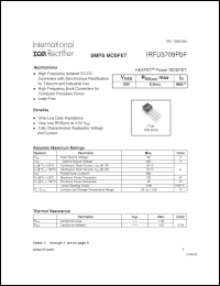 Click here to download IRFU3709PBF Datasheet