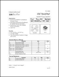 Click here to download IRF7842PBF Datasheet