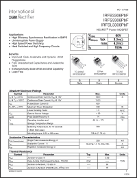 Click here to download IRFSL3306PBF Datasheet