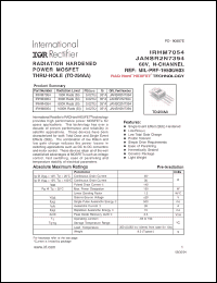 Click here to download IRHM3054 Datasheet