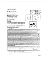 Click here to download IRFR120PBF Datasheet
