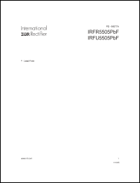 Click here to download IRFR5505PBF Datasheet