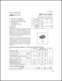 Click here to download IRF7317PBF Datasheet