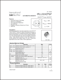 Click here to download IRLL024ZPBF Datasheet