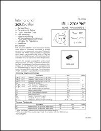 Click here to download IRLL2705PBF Datasheet