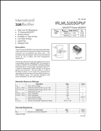 Click here to download IRLML5203GPBF Datasheet