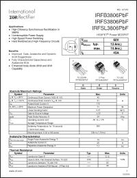 Click here to download IRFS3806PBF Datasheet