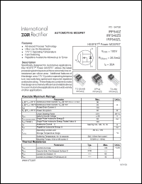 Click here to download IRF540Z Datasheet