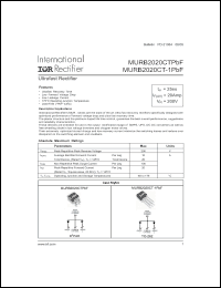 Click here to download MURB2020CT-1TRLPBF Datasheet