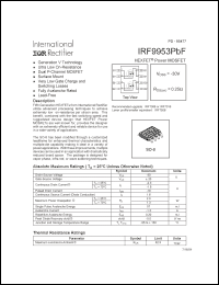 Click here to download IRF9953PBF Datasheet