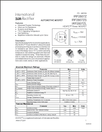 Click here to download IRF2807Z Datasheet