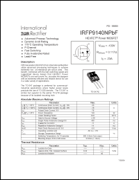 Click here to download IRFP9140NPBF Datasheet
