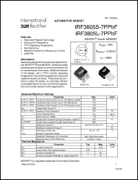 Click here to download IRF3805L-7PPBF Datasheet