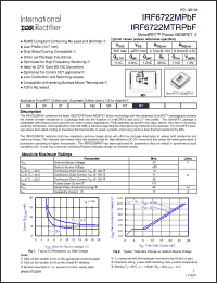 Click here to download IRF6722MPBF Datasheet