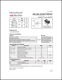 Click here to download IRLML0030TRPBF Datasheet