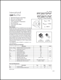 Click here to download IRF2807SPBF Datasheet