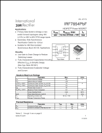 Click here to download IRF7854PBF Datasheet