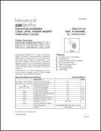 Click here to download IRHLF77110 Datasheet