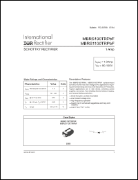 Click here to download MBRS1100TRPBF Datasheet
