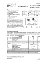 Click here to download AUIRF1405ZS Datasheet