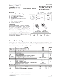 Click here to download AUIRF1405ZSTRL Datasheet